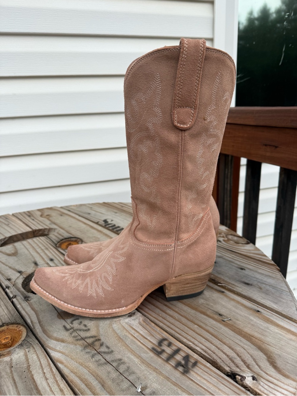 Freebird Wilson Pink Suede Boots 9 - Picture 8 of 12
